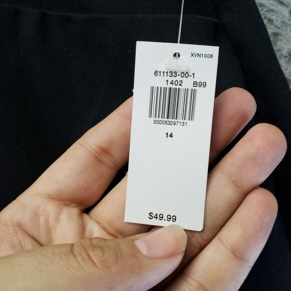 Old Navy Pants Womens 14 Black High-Rise Pixie Flare Full-Length *NWT* - Picture 3 of 12